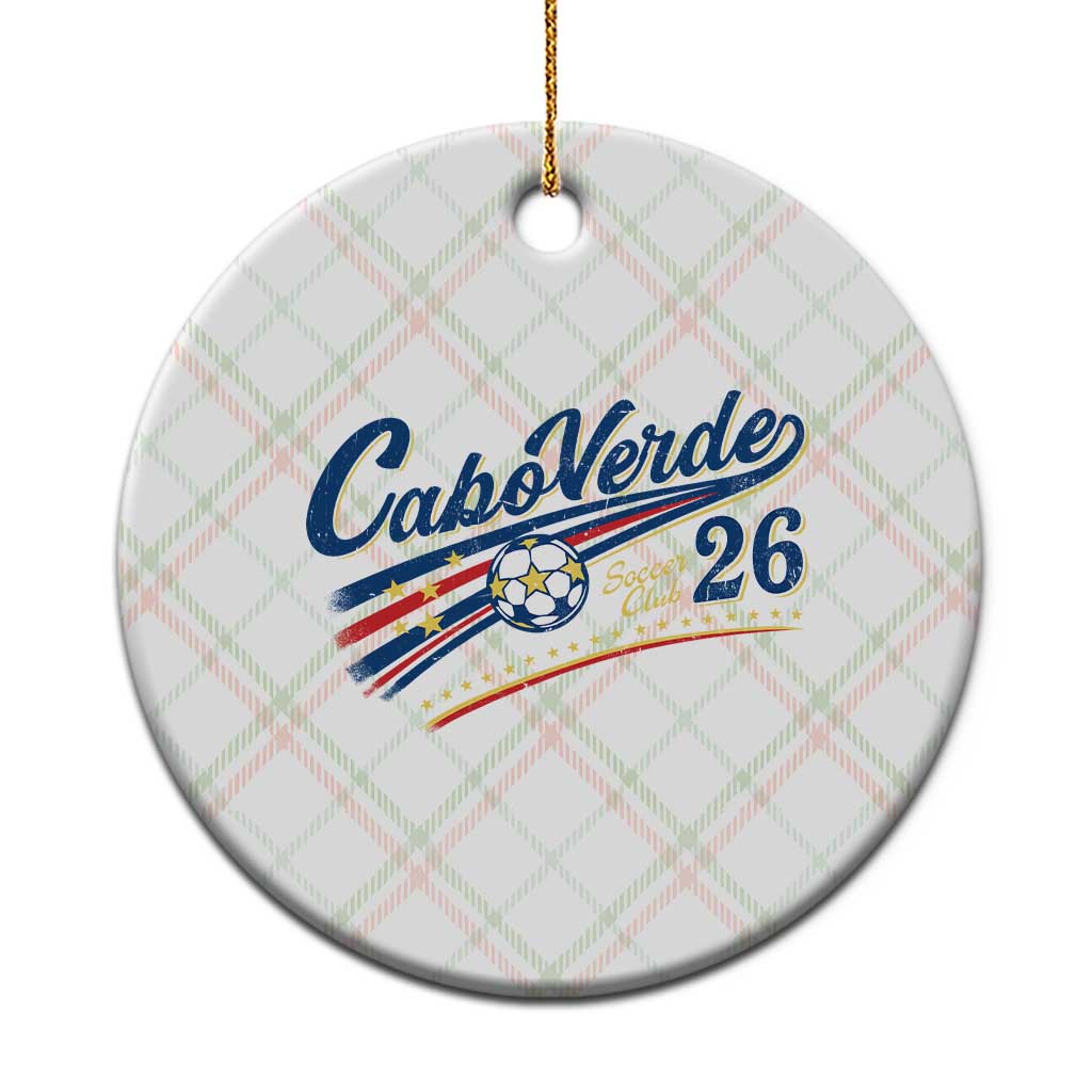 Cabo Verde Soccer Club 26 National Pride Ceramic Ornament Cape Verde Football Fans Retro Sporty Est. 2026