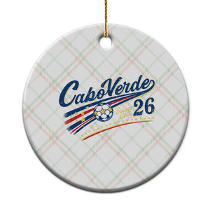 Cabo Verde Soccer Club 26 National Pride Ceramic Ornament Cape Verde Football Fans Retro Sporty Est. 2026