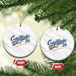 Cabo Verde Soccer Club 26 National Pride Ceramic Ornament Cape Verde Football Fans Retro Sporty Est. 2026