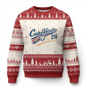 Cabo Verde Soccer Club 26 National Pride Ugly Christmas Sweater Cape Verde Football Fans Retro Sporty Est. 2026