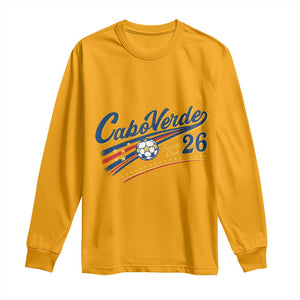 Cabo Verde Soccer Club 26 National Pride Long Sleeve Shirt Cape Verde Football Fans Retro Sporty Est. 2026