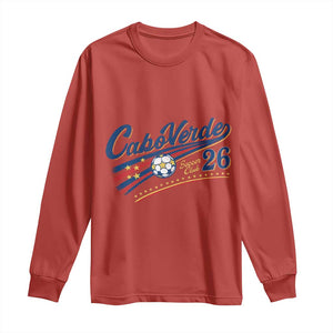 Cabo Verde Soccer Club 26 National Pride Long Sleeve Shirt Cape Verde Football Fans Retro Sporty Est. 2026