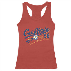 Cabo Verde Soccer Club 26 National Pride Racerback Tank Top Cape Verde Football Fans Retro Sporty Est. 2026 TS02 Red Print Your Wear