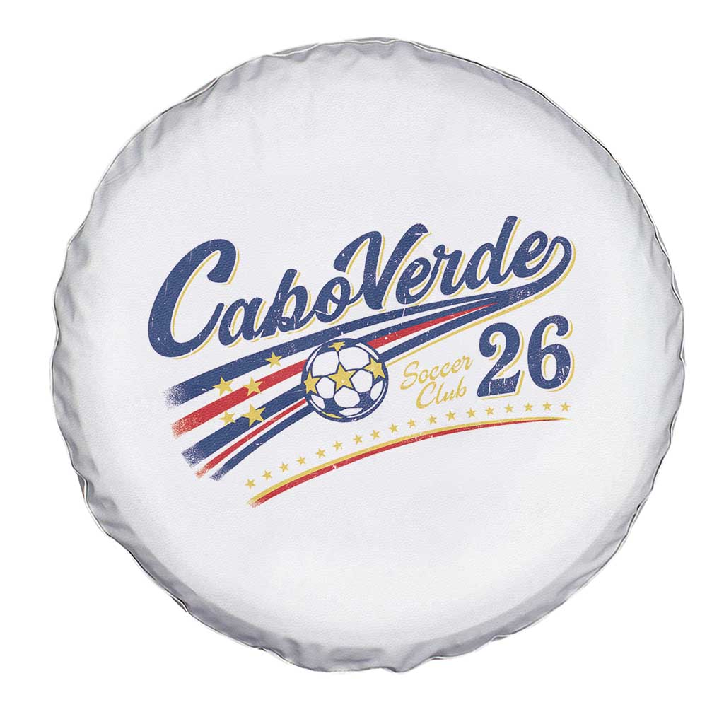 Cabo Verde Soccer Club 26 National Pride Spare Tire Cover Cape Verde Football Fans Retro Sporty Est. 2026 TS02 Print Your Wear