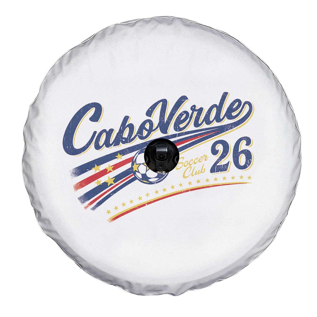 Cabo Verde Soccer Club 26 National Pride Spare Tire Cover Cape Verde Football Fans Retro Sporty Est. 2026 TS02 Print Your Wear