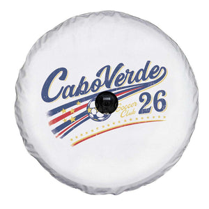 Cabo Verde Soccer Club 26 National Pride Spare Tire Cover Cape Verde Football Fans Retro Sporty Est. 2026 TS02 Print Your Wear