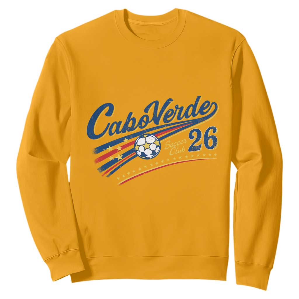 Cabo Verde Soccer Club 26 National Pride Sweatshirt Cape Verde Football Fans Retro Sporty Est. 2026