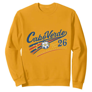 Cabo Verde Soccer Club 26 National Pride Sweatshirt Cape Verde Football Fans Retro Sporty Est. 2026