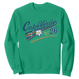 Cabo Verde Soccer Club 26 National Pride Sweatshirt Cape Verde Football Fans Retro Sporty Est. 2026 TS02 Irish Green Print Your Wear