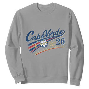Cabo Verde Soccer Club 26 National Pride Sweatshirt Cape Verde Football Fans Retro Sporty Est. 2026