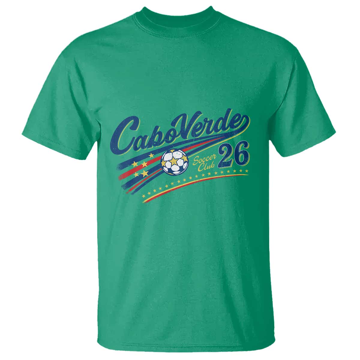 Cabo Verde Soccer Club 26 National Pride T Shirt Cape Verde Football Fans Retro Sporty Est. 2026