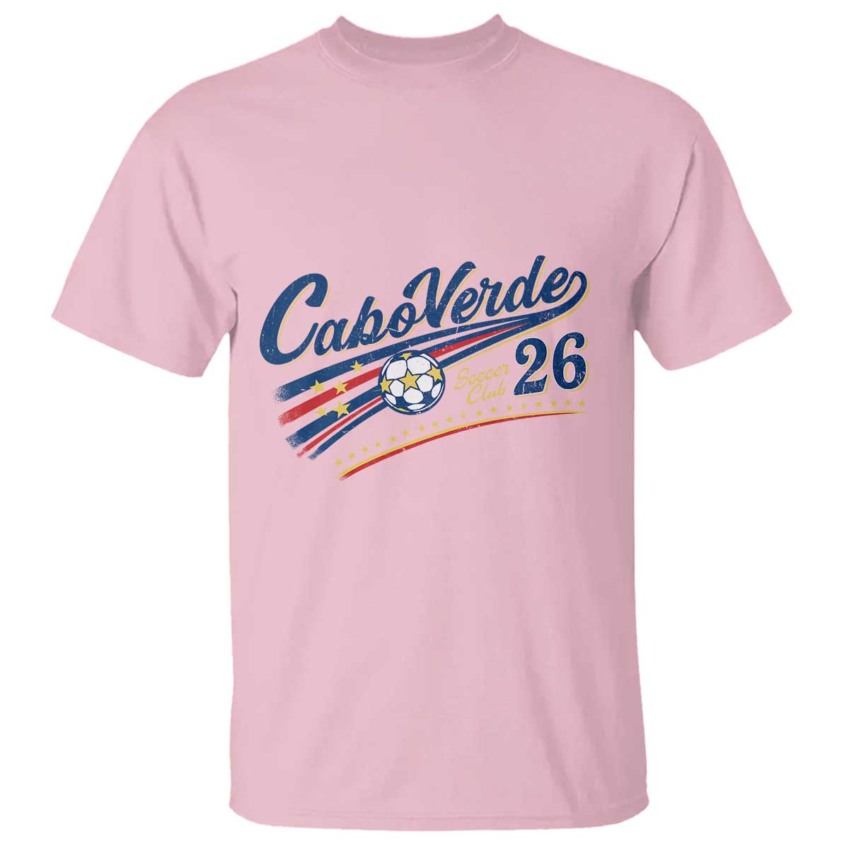 Cabo Verde Soccer Club 26 National Pride T Shirt Cape Verde Football Fans Retro Sporty Est. 2026
