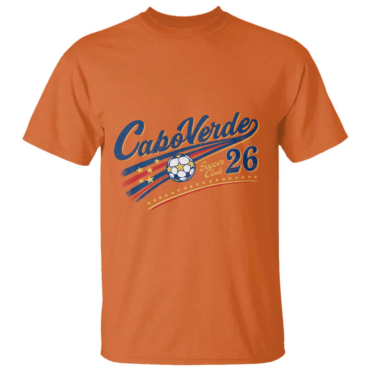 Cabo Verde Soccer Club 26 National Pride T Shirt Cape Verde Football Fans Retro Sporty Est. 2026