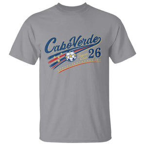 Cabo Verde Soccer Club 26 National Pride T Shirt Cape Verde Football Fans Retro Sporty Est. 2026 TS02 Sport Gray Print Your Wear