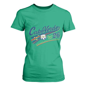 Cabo Verde Soccer Club 26 National Pride T Shirt For Women Cape Verde Football Fans Retro Sporty Est. 2026