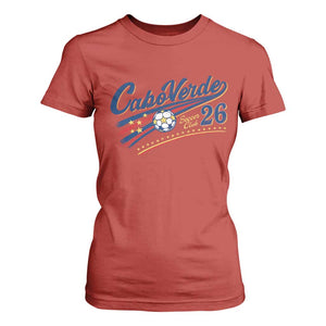 Cabo Verde Soccer Club 26 National Pride T Shirt For Women Cape Verde Football Fans Retro Sporty Est. 2026 TS02 Red Print Your Wear