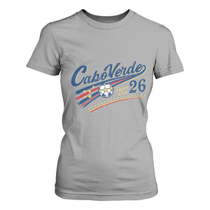 Cabo Verde Soccer Club 26 National Pride T Shirt For Women Cape Verde Football Fans Retro Sporty Est. 2026