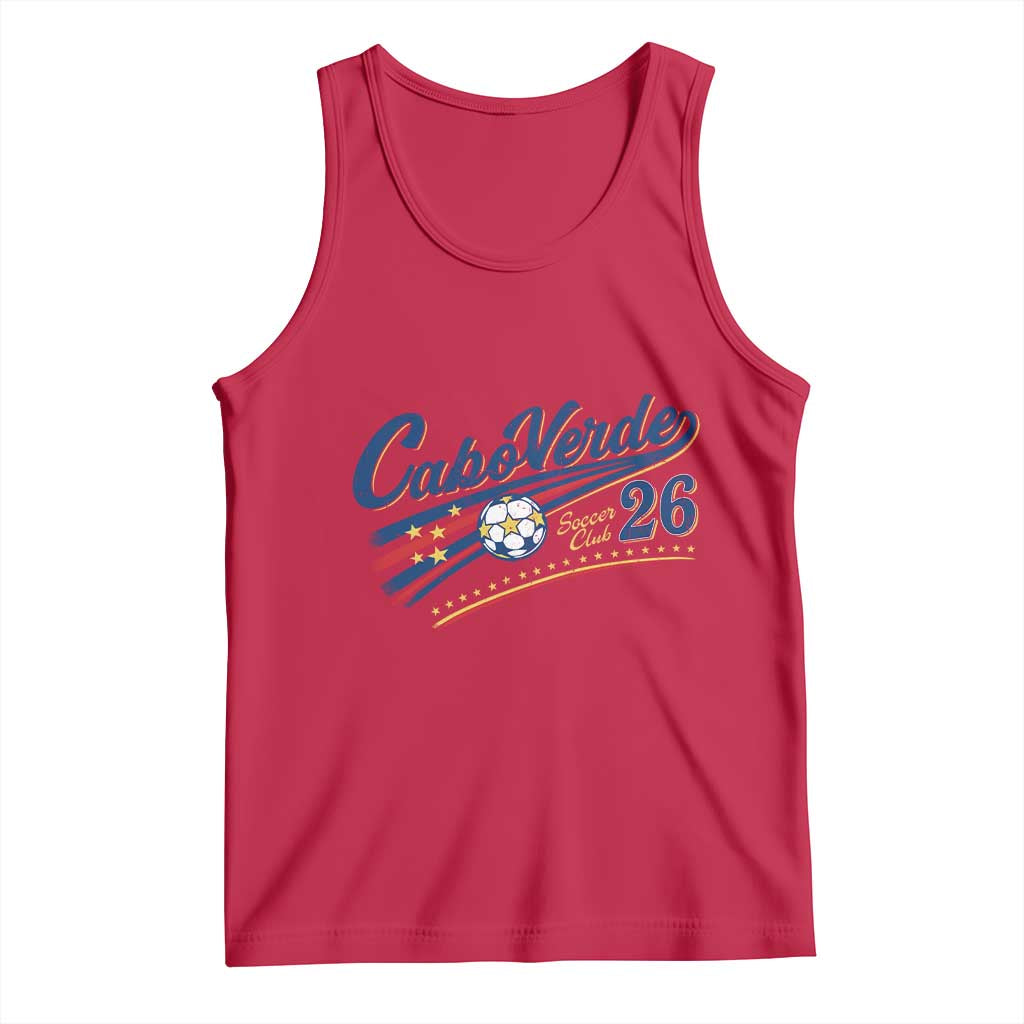 Cabo Verde Soccer Club 26 National Pride Tank Top Cape Verde Football Fans Retro Sporty Est. 2026