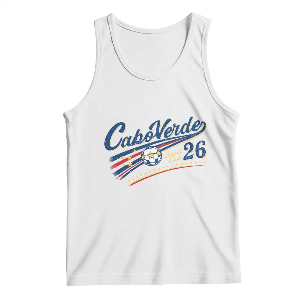 Cabo Verde Soccer Club 26 National Pride Tank Top Cape Verde Football Fans Retro Sporty Est. 2026