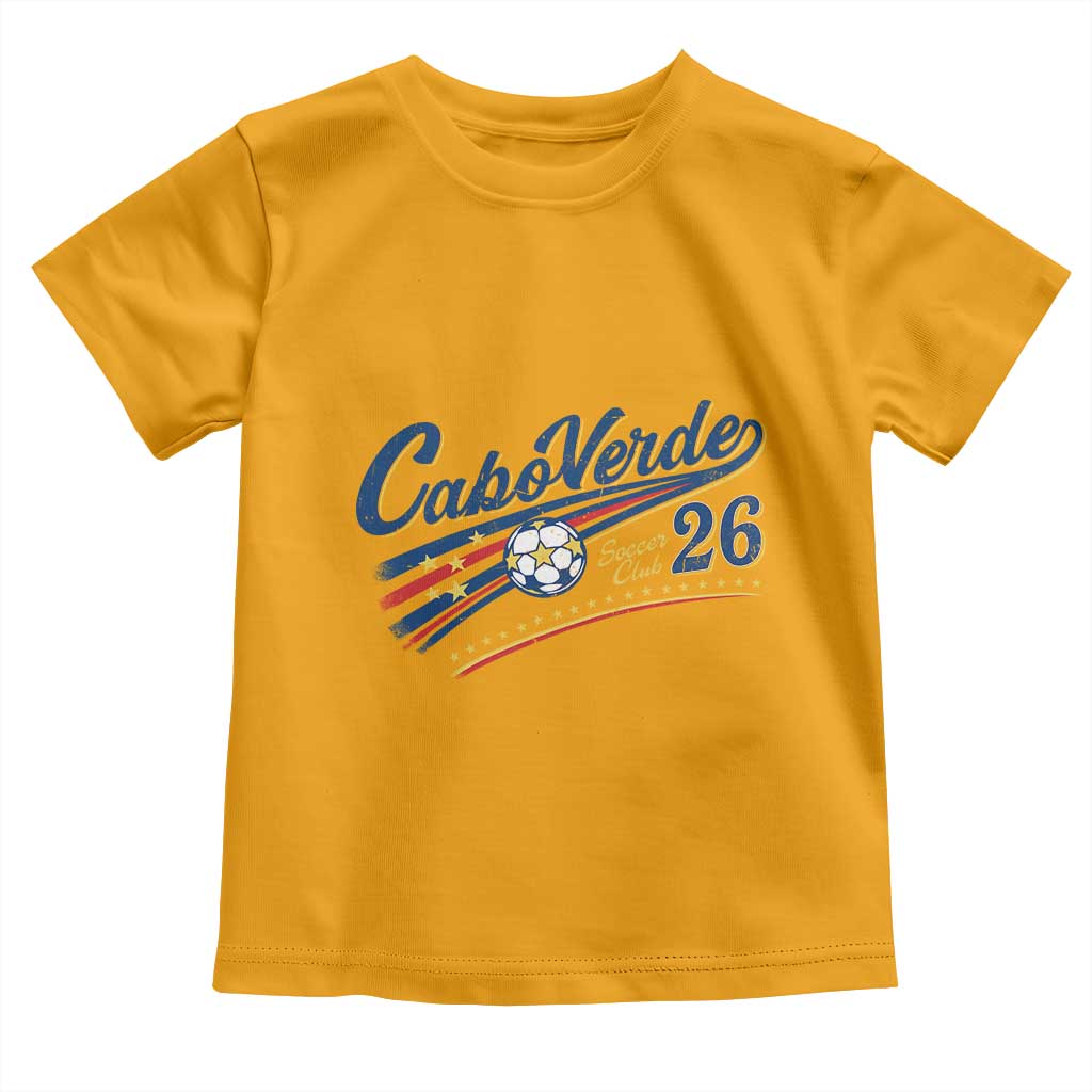 Cabo Verde Soccer Club 26 National Pride Toddler T Shirt Cape Verde Football Fans Retro Sporty Est. 2026