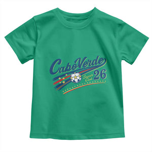 Cabo Verde Soccer Club 26 National Pride Toddler T Shirt Cape Verde Football Fans Retro Sporty Est. 2026