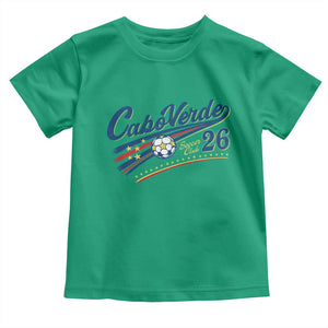 Cabo Verde Soccer Club 26 National Pride Toddler T Shirt Cape Verde Football Fans Retro Sporty Est. 2026 TS02 Irish Green Print Your Wear