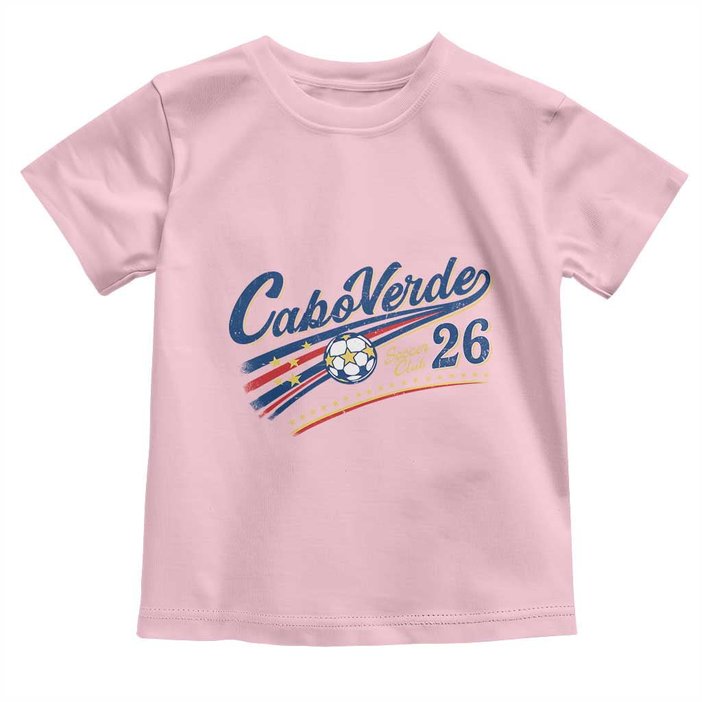 Cabo Verde Soccer Club 26 National Pride Toddler T Shirt Cape Verde Football Fans Retro Sporty Est. 2026