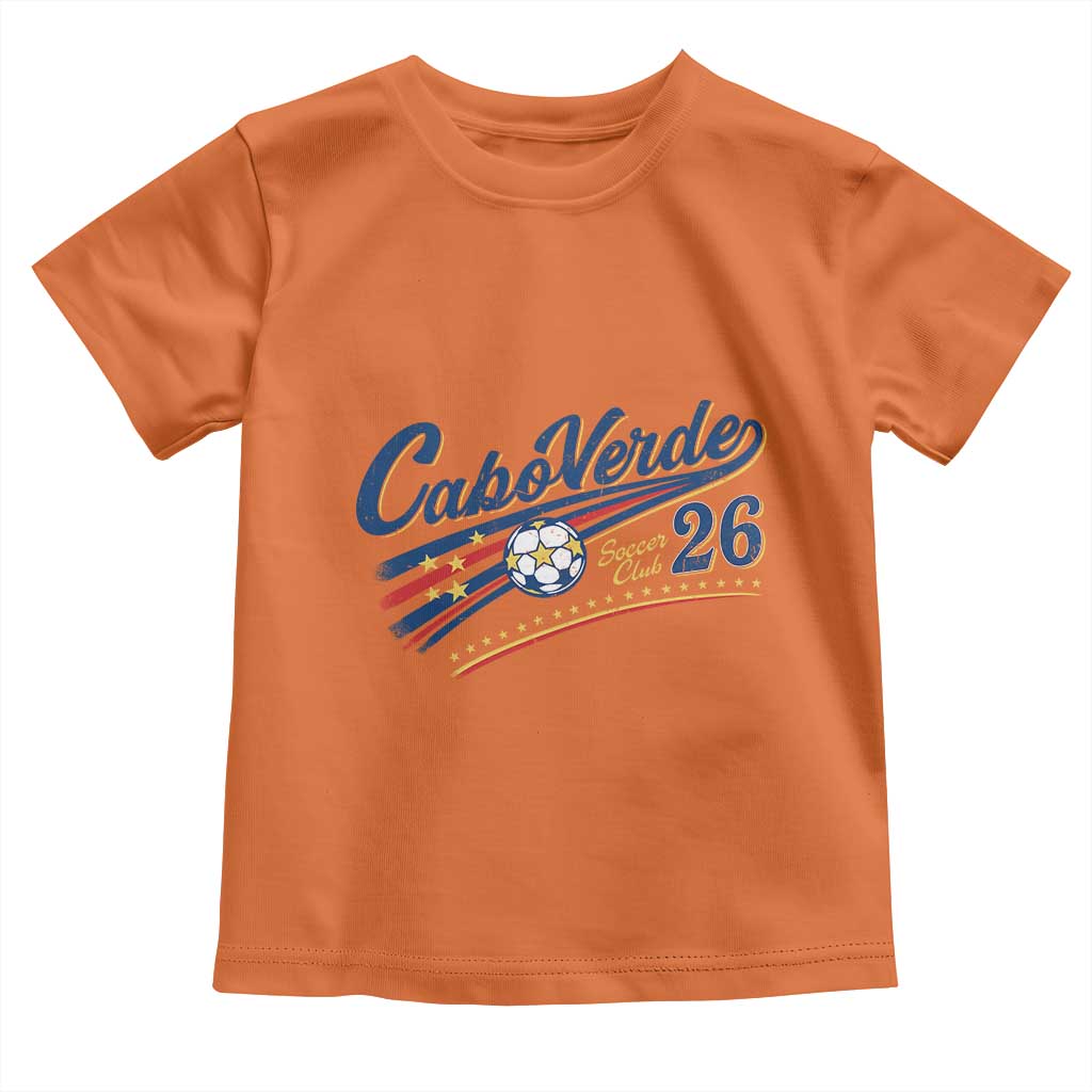Cabo Verde Soccer Club 26 National Pride Toddler T Shirt Cape Verde Football Fans Retro Sporty Est. 2026