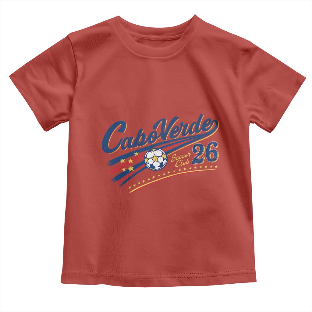 Cabo Verde Soccer Club 26 National Pride Toddler T Shirt Cape Verde Football Fans Retro Sporty Est. 2026