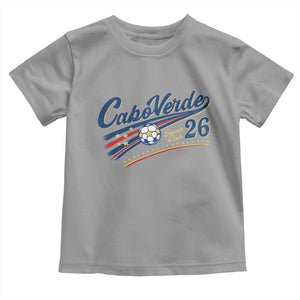 Cabo Verde Soccer Club 26 National Pride Toddler T Shirt Cape Verde Football Fans Retro Sporty Est. 2026 TS02 Sport Gray Print Your Wear