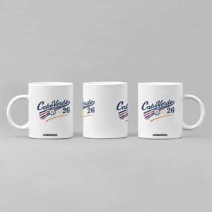 Cabo Verde Soccer Club 26 National Pride Coffee Mug Cape Verde Football Fans Retro Sporty Est. 2026 TS02 Print Your Wear