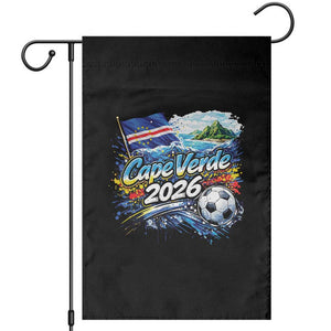 Cape Verde Soccer 2026 Island Flag Garden Flag Cabo Verde Football Team Fans Tropical Pride Gift TS02 Black Print Your Wear