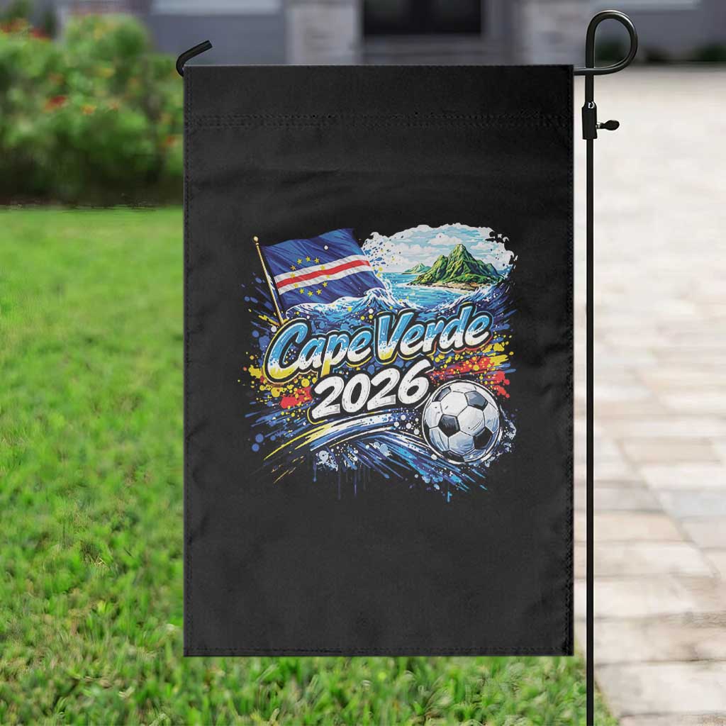 Cape Verde Soccer 2026 Island Flag Garden Flag Cabo Verde Football Team Fans Tropical Pride Gift TS02 Print Your Wear