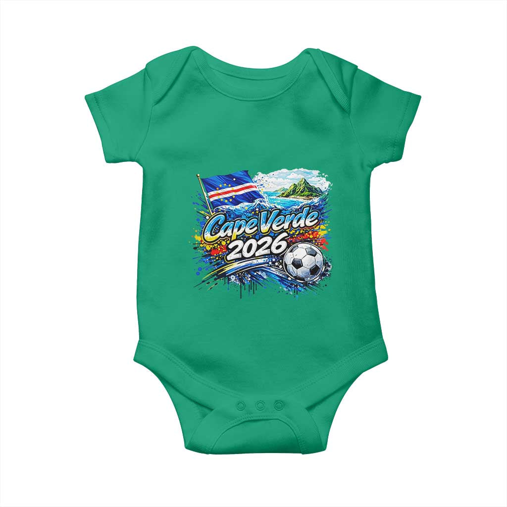 Cape Verde Soccer 2026 Island Flag Baby Onesie Cabo Verde Football Team Fans Tropical Pride Gift