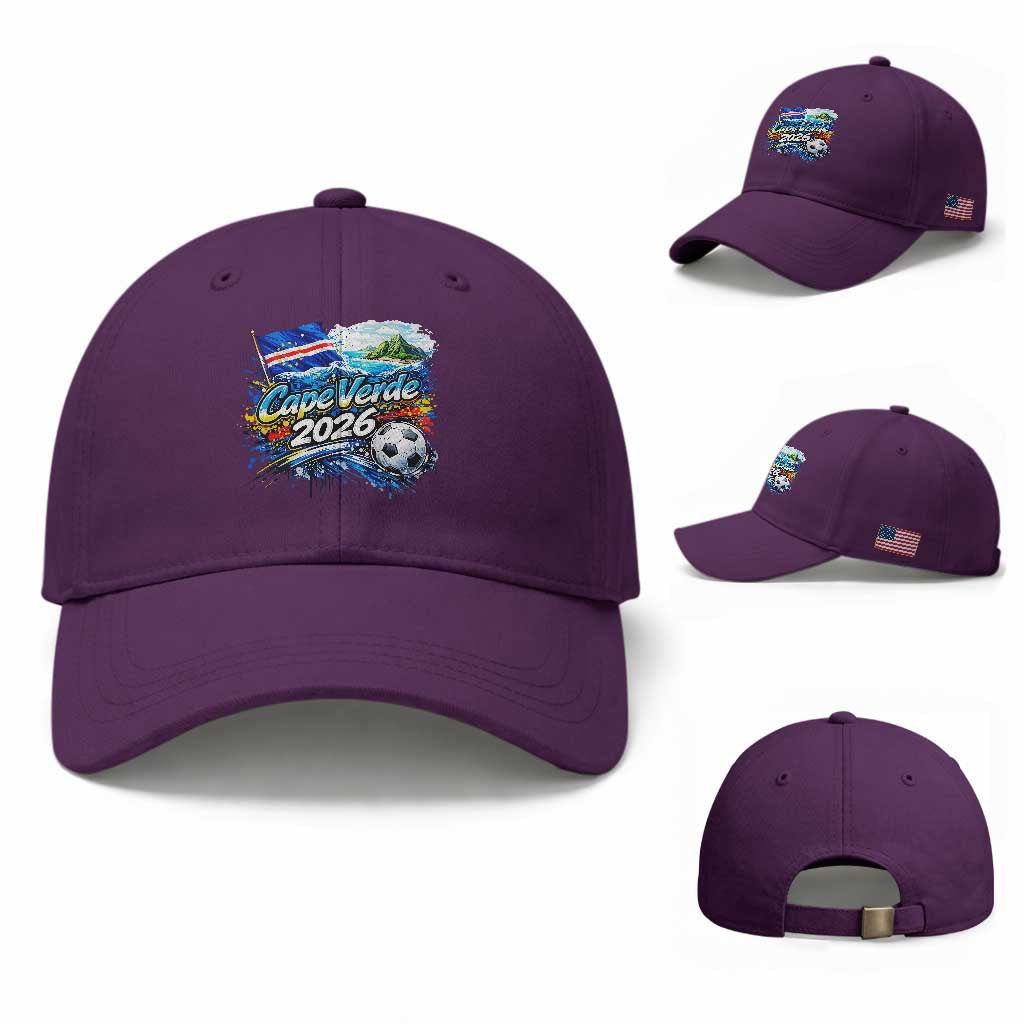 Cape Verde Soccer 2026 Island Flag Baseball Cap Cabo Verde Football Team Fans Tropical Pride Gift