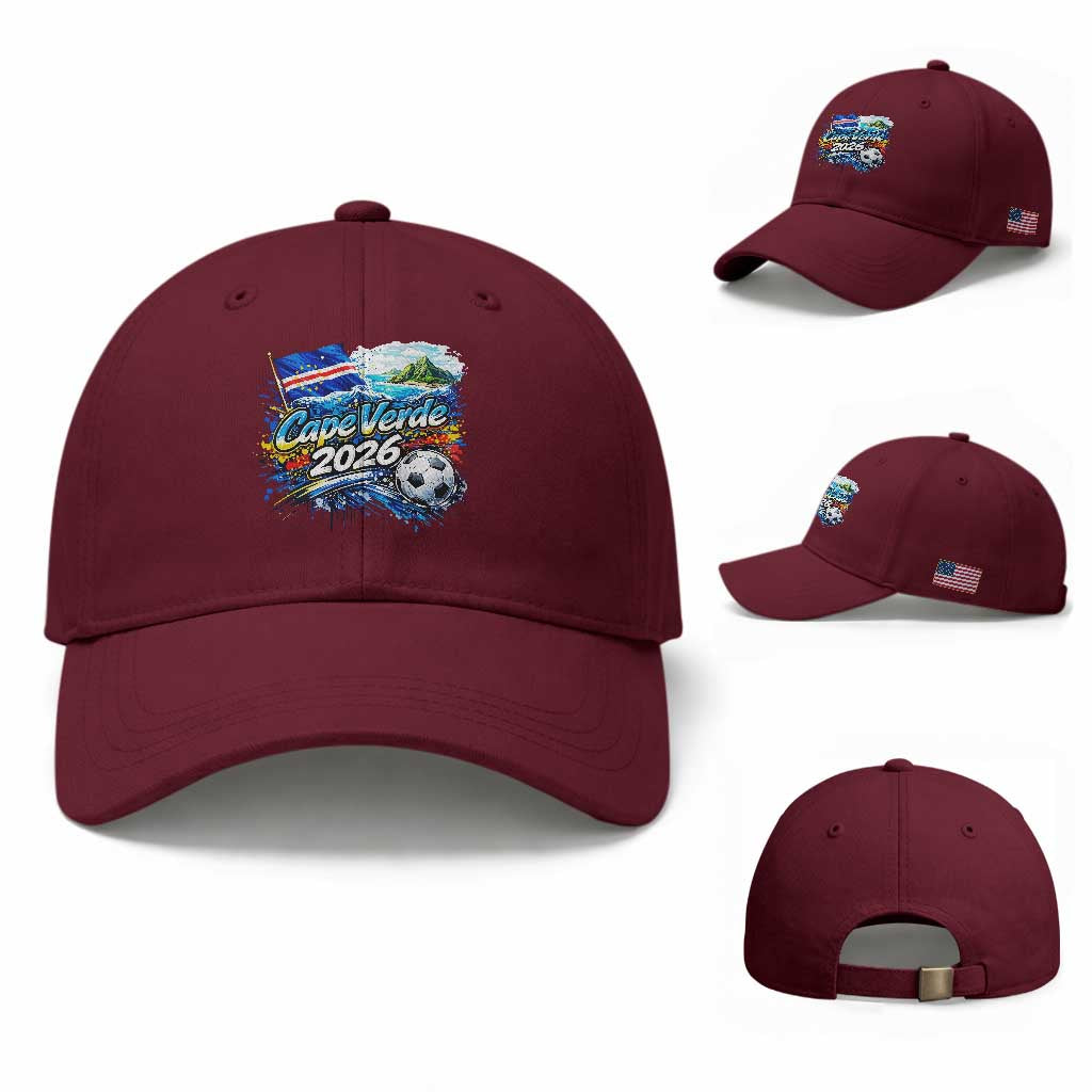 Cape Verde Soccer 2026 Island Flag Baseball Cap Cabo Verde Football Team Fans Tropical Pride Gift