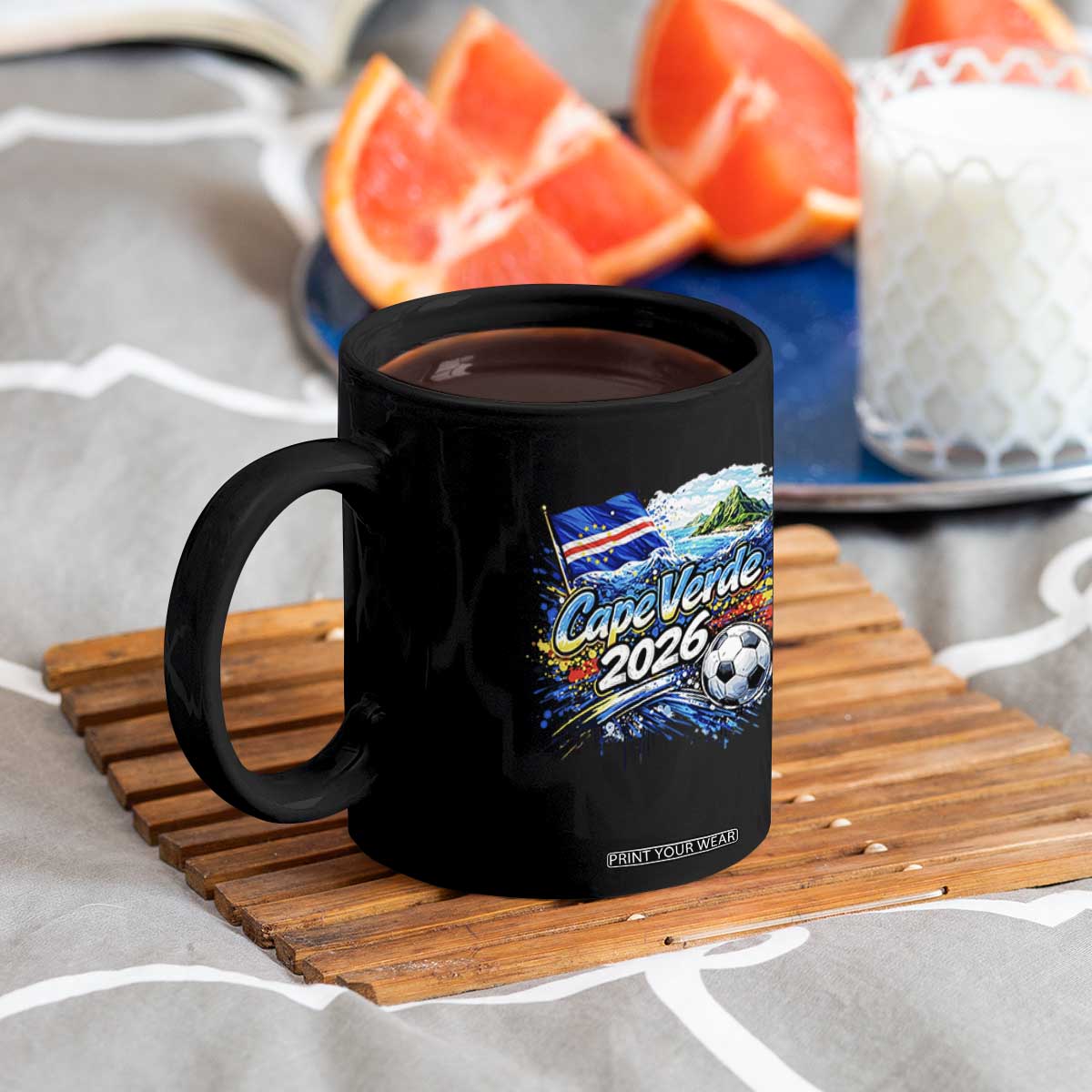 Cape Verde Soccer 2026 Island Flag Coffee Mug Cabo Verde Football Team Fans Tropical Pride Gift TS02 Print Your Wear
