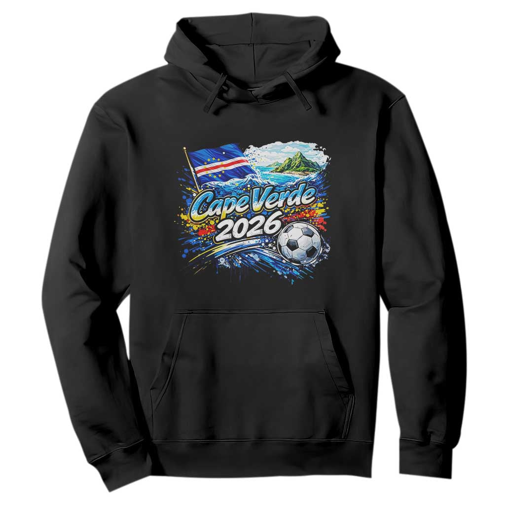 Cape Verde Soccer 2026 Island Flag Hoodie Cabo Verde Football Team Fans Tropical Pride Gift TS02 Black Print Your Wear