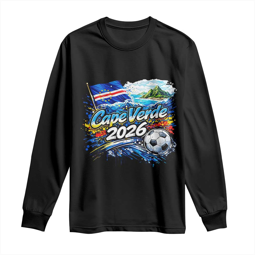 Cape Verde Soccer 2026 Island Flag Long Sleeve Shirt Cabo Verde Football Team Fans Tropical Pride Gift