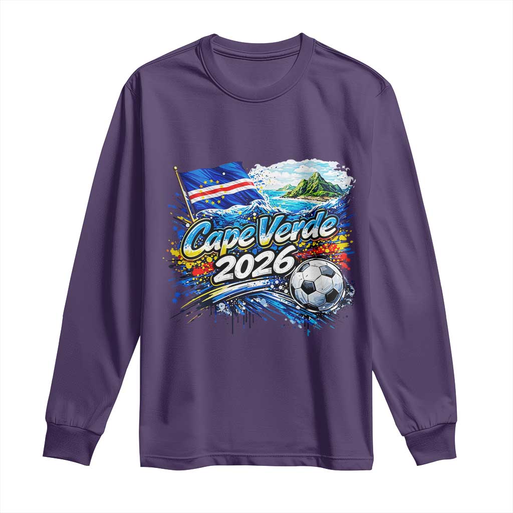Cape Verde Soccer 2026 Island Flag Long Sleeve Shirt Cabo Verde Football Team Fans Tropical Pride Gift