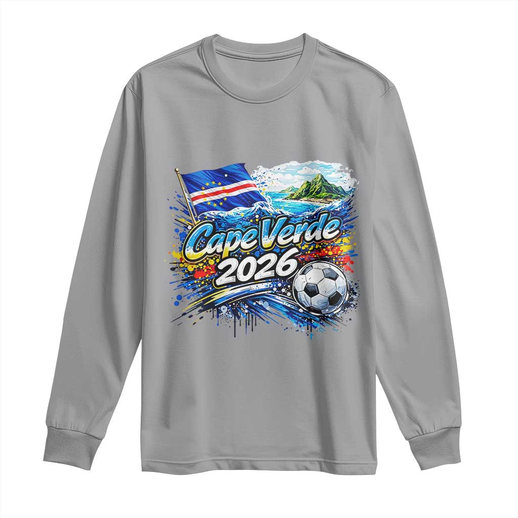 Cape Verde Soccer 2026 Island Flag Long Sleeve Shirt Cabo Verde Football Team Fans Tropical Pride Gift