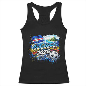 Cape Verde Soccer 2026 Island Flag Racerback Tank Top Cabo Verde Football Team Fans Tropical Pride Gift