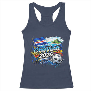 Cape Verde Soccer 2026 Island Flag Racerback Tank Top Cabo Verde Football Team Fans Tropical Pride Gift