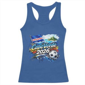 Cape Verde Soccer 2026 Island Flag Racerback Tank Top Cabo Verde Football Team Fans Tropical Pride Gift