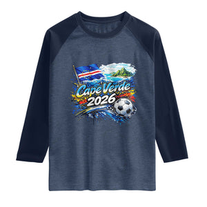 Cape Verde Soccer 2026 Island Flag Raglan Shirt Cabo Verde Football Team Fans Tropical Pride Gift