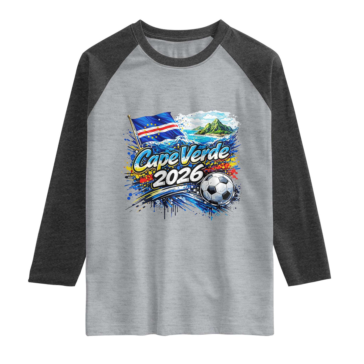 Cape Verde Soccer 2026 Island Flag Raglan Shirt Cabo Verde Football Team Fans Tropical Pride Gift