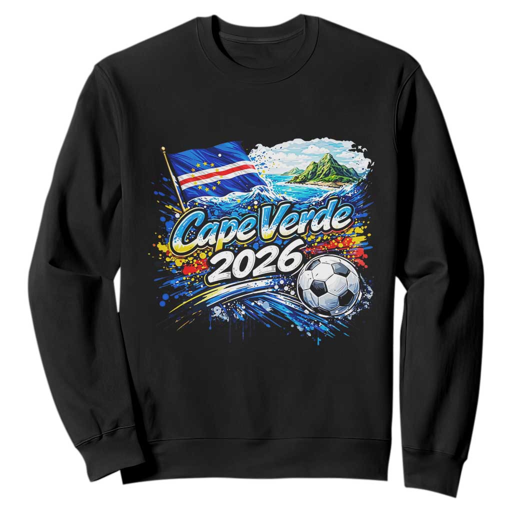 Cape Verde Soccer 2026 Island Flag Sweatshirt Cabo Verde Football Team Fans Tropical Pride Gift