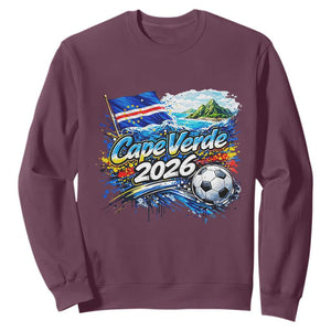 Cape Verde Soccer 2026 Island Flag Sweatshirt Cabo Verde Football Team Fans Tropical Pride Gift
