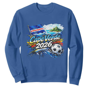 Cape Verde Soccer 2026 Island Flag Sweatshirt Cabo Verde Football Team Fans Tropical Pride Gift