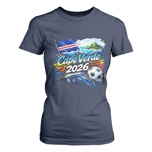 Cape Verde Soccer 2026 Island Flag T Shirt For Women Cabo Verde Football Team Fans Tropical Pride Gift
